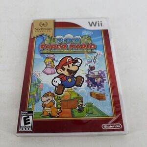 Super Paper Mario- Nintendo Selects (Nintendo Wii, 2007) Complete